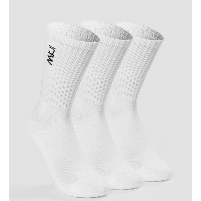 Training Socks 3-pack, White
