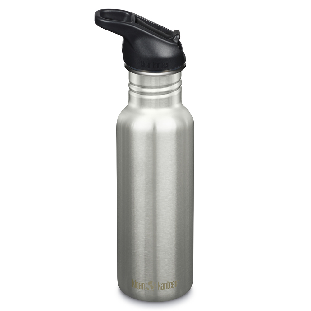 Klean Kanteen Vattenflaska Classic Narrow Sport Cap Brushed Stainless 532 ml