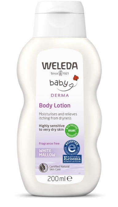 Weleda White Mallow Baby Body Lotion parfymfri)200 ml