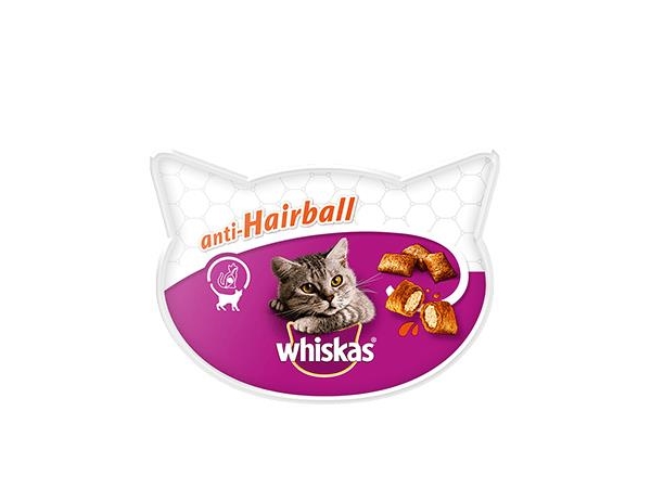 Whiskas Anti-Hairball tørfoder til kat 50 g Adult Kylling